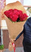 Букет "Вишуканий комплімент!" 11 голанських троянд 80 см.